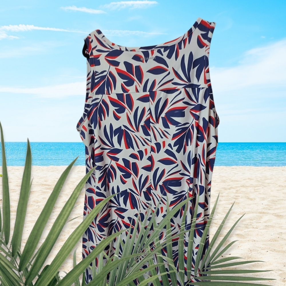 Columbia Chill River UPF 50 Active Sheath Dress Color: White Areca, NWT - Picture 5 of 12